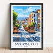 San Francisco Retro Travel Illustration