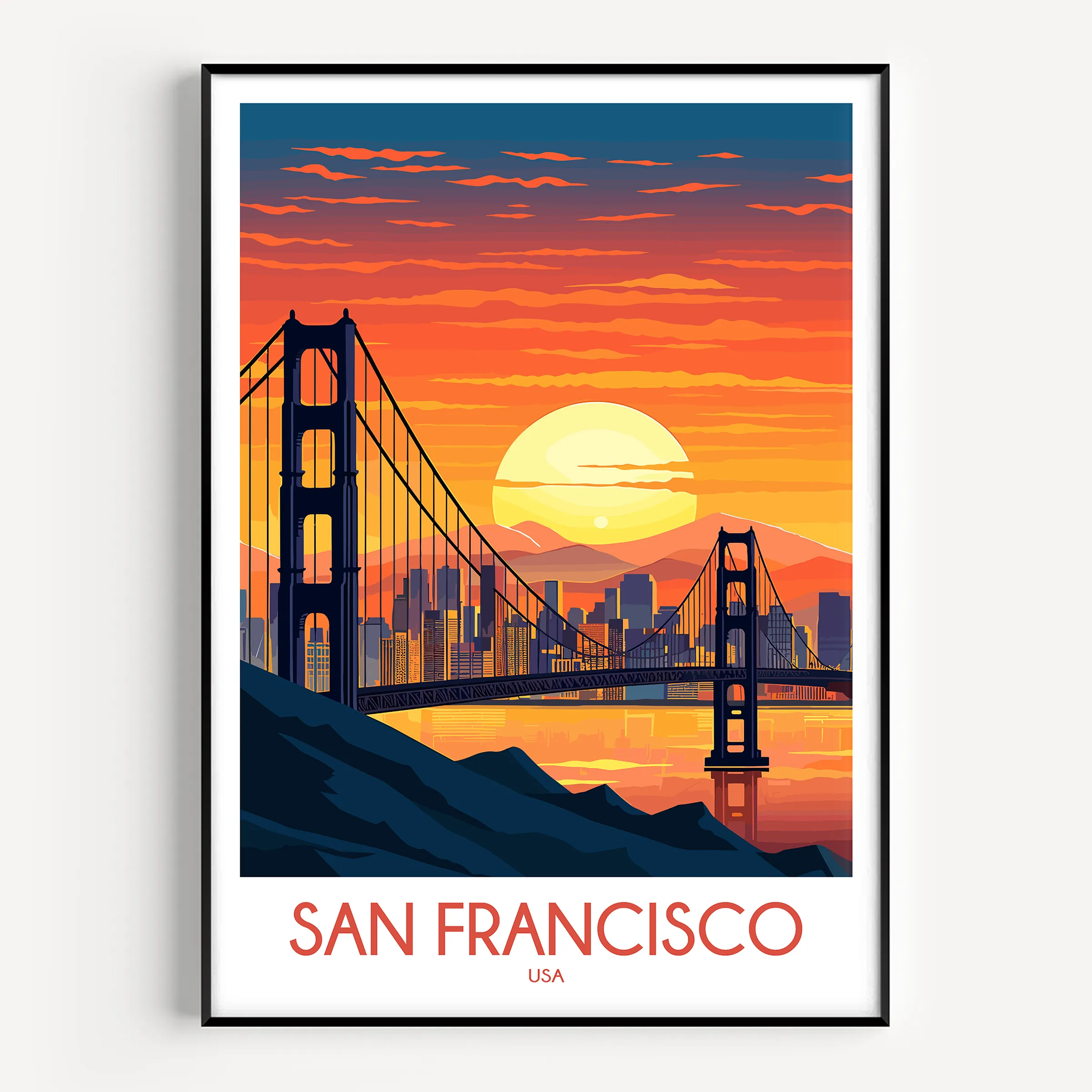 San Francisco Scenic Landscape Art