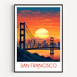 San Francisco Scenic Landscape Art
