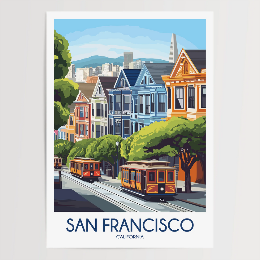 San Francisco Souvenir Poster Print
