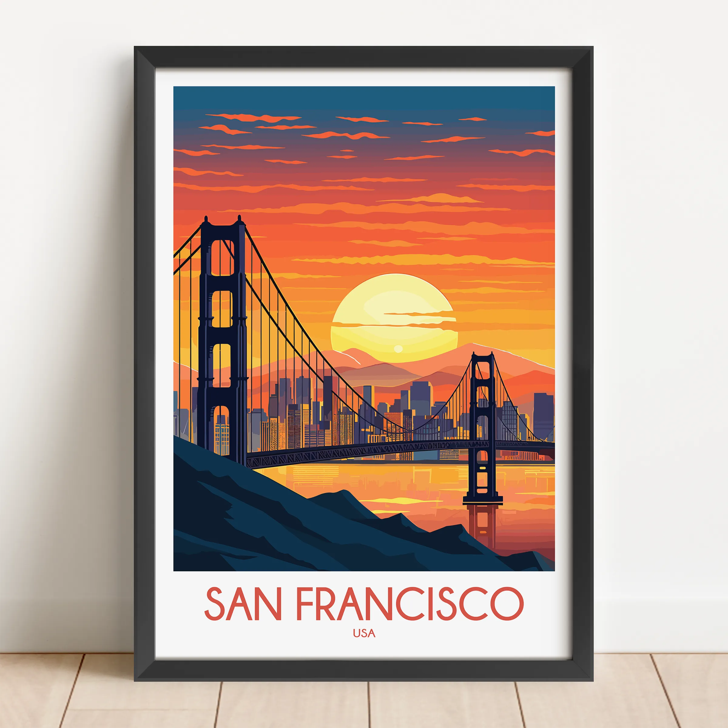 San Francisco Souvenir Poster Print