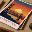 San Francisco Vintage Style Print