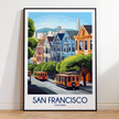 San Francisco Vintage Style Print