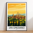 San Gimignano Destination Art Gift