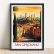 San Gimignano Minimalist Wall Art