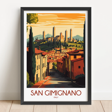 San Gimignano Minimalist Wall Art