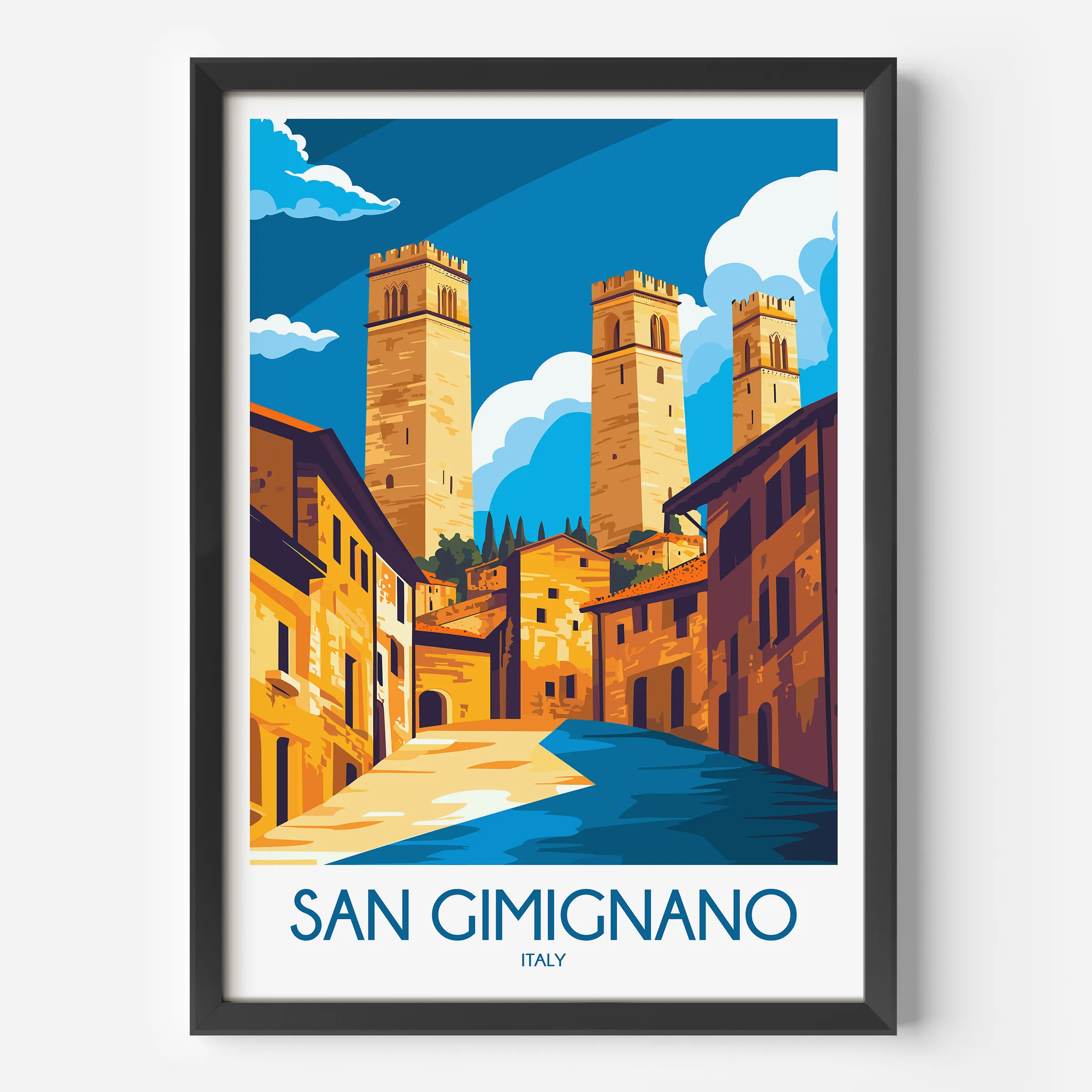 San Gimignano Souvenir Poster Print