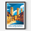 San Gimignano Souvenir Poster Print