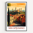 San Gimignano Souvenir Poster Print