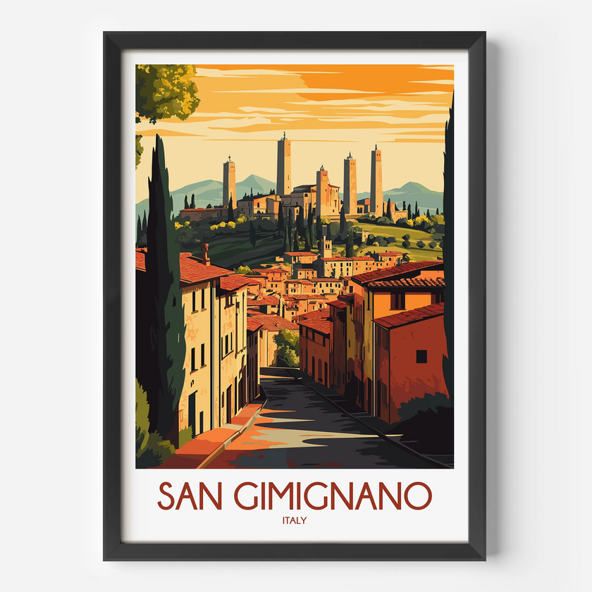 San Gimignano Travel Memory Gift