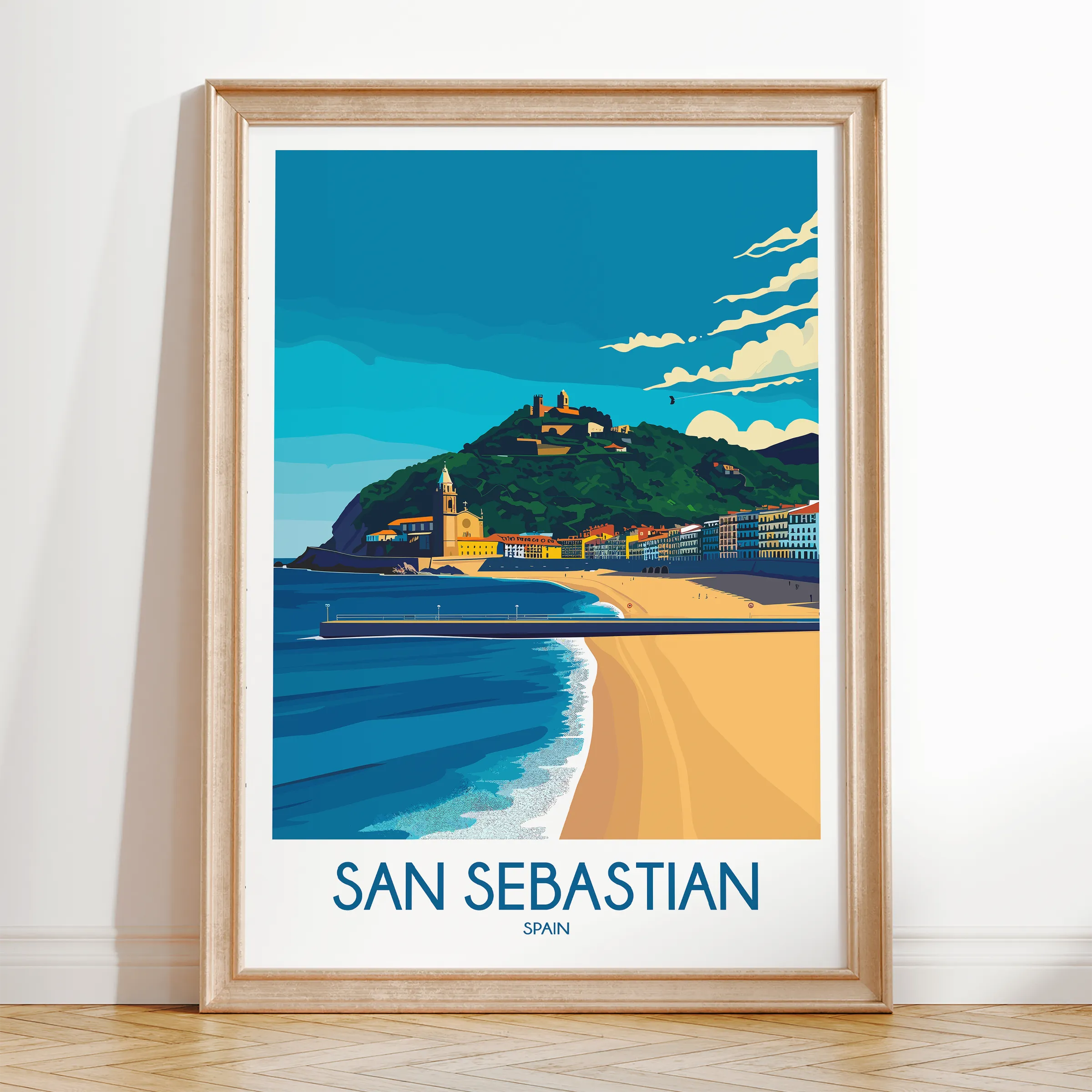 San Sebastian Destination Art Gift