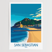 San Sebastian Minimalist Wall Art