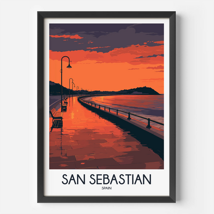 San Sebastian Minimalist Wall Art