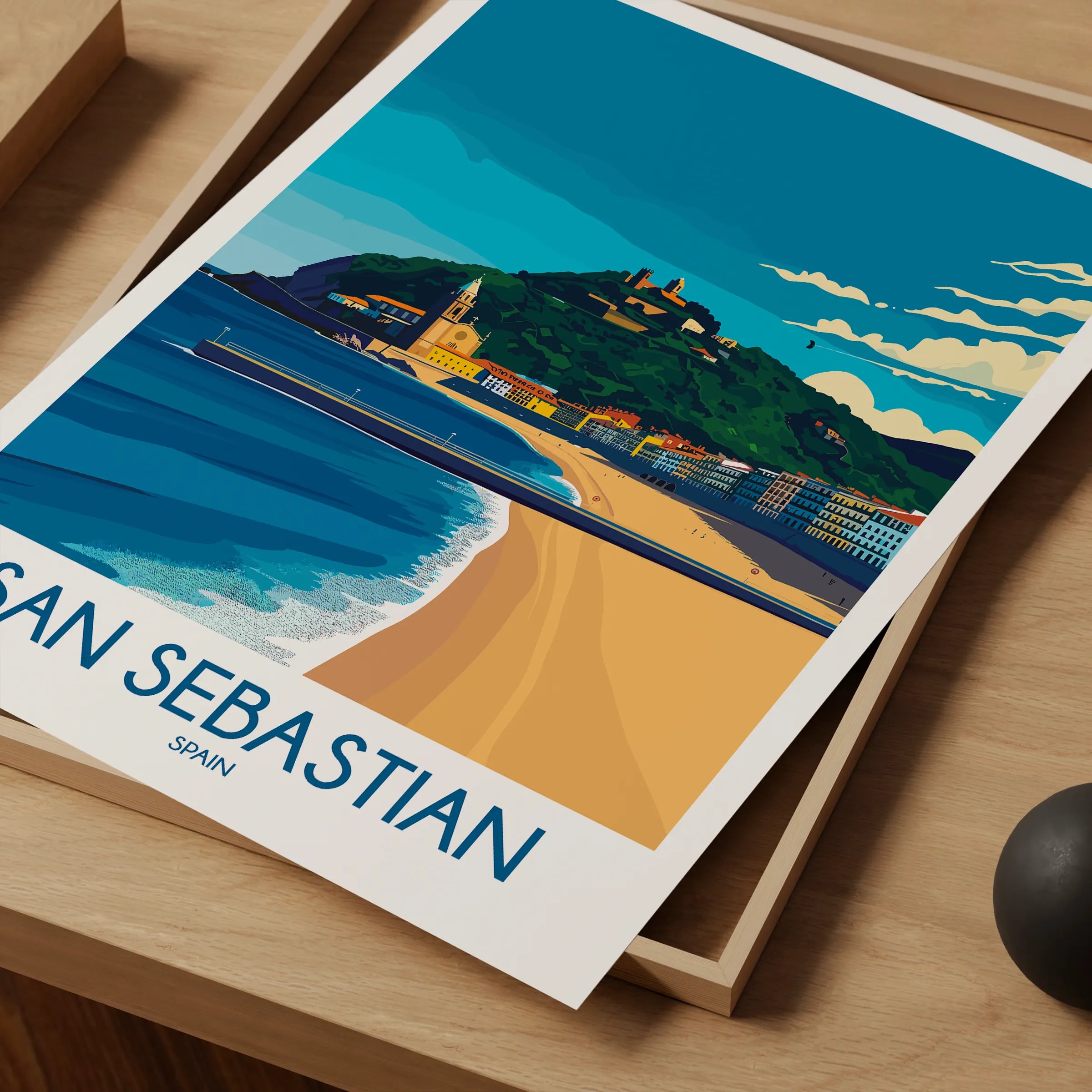 San Sebastian Vintage Style Print