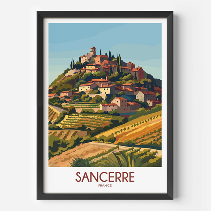 Sancerre Modern Travel Poster