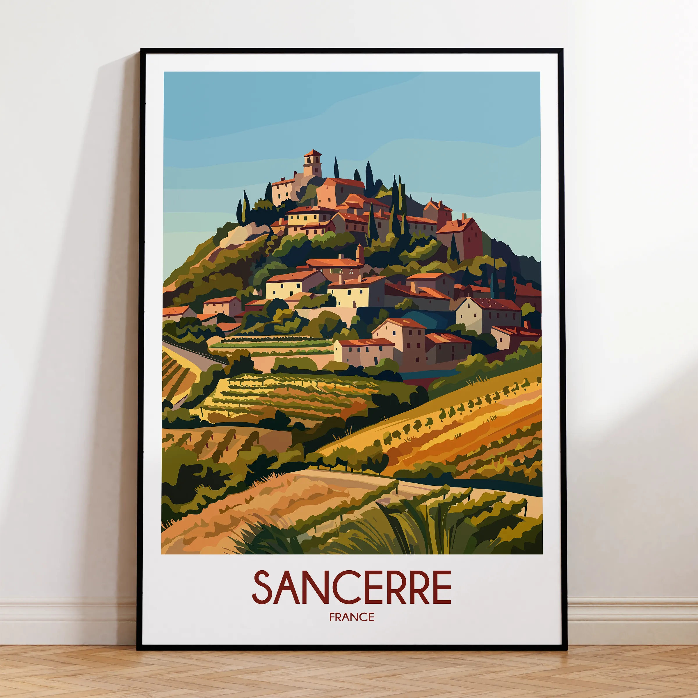 Sancerre Scenic Landscape Art