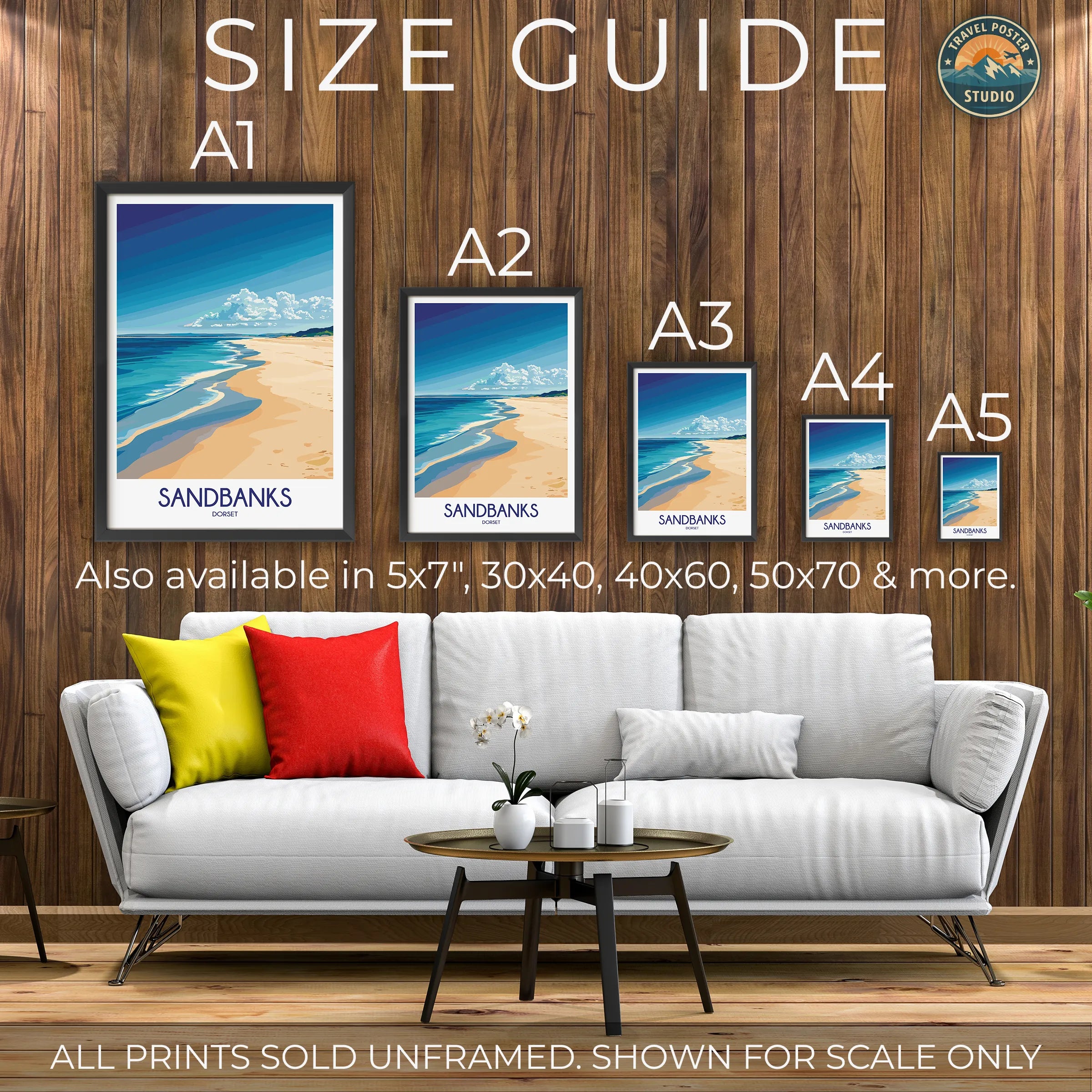 Sandbanks Vintage Style Print