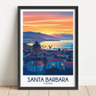 Santa Barbara Modern Travel Poster