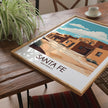 Santa Fe Modern Travel Poster