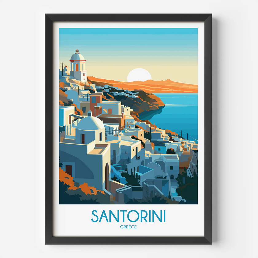 Santorini Home Office Decor