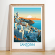 Santorini Minimalist Wall Art
