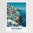 Santorini Scenic Landscape Art