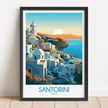 Santorini Scenic Landscape Art
