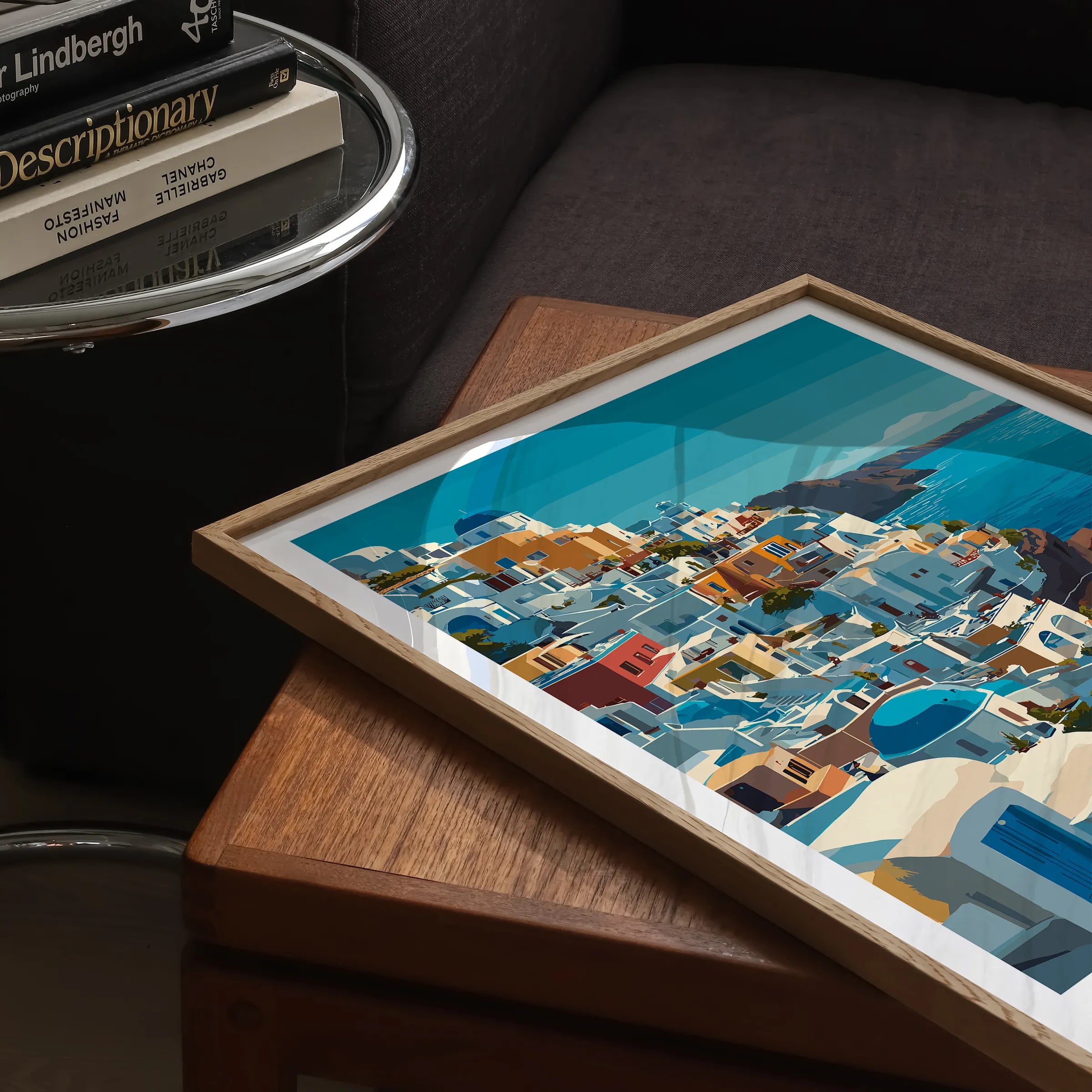 Santorini Souvenir Poster Print
