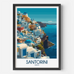 Santorini Souvenir Poster Print