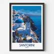 Santorini Souvenir Poster Print