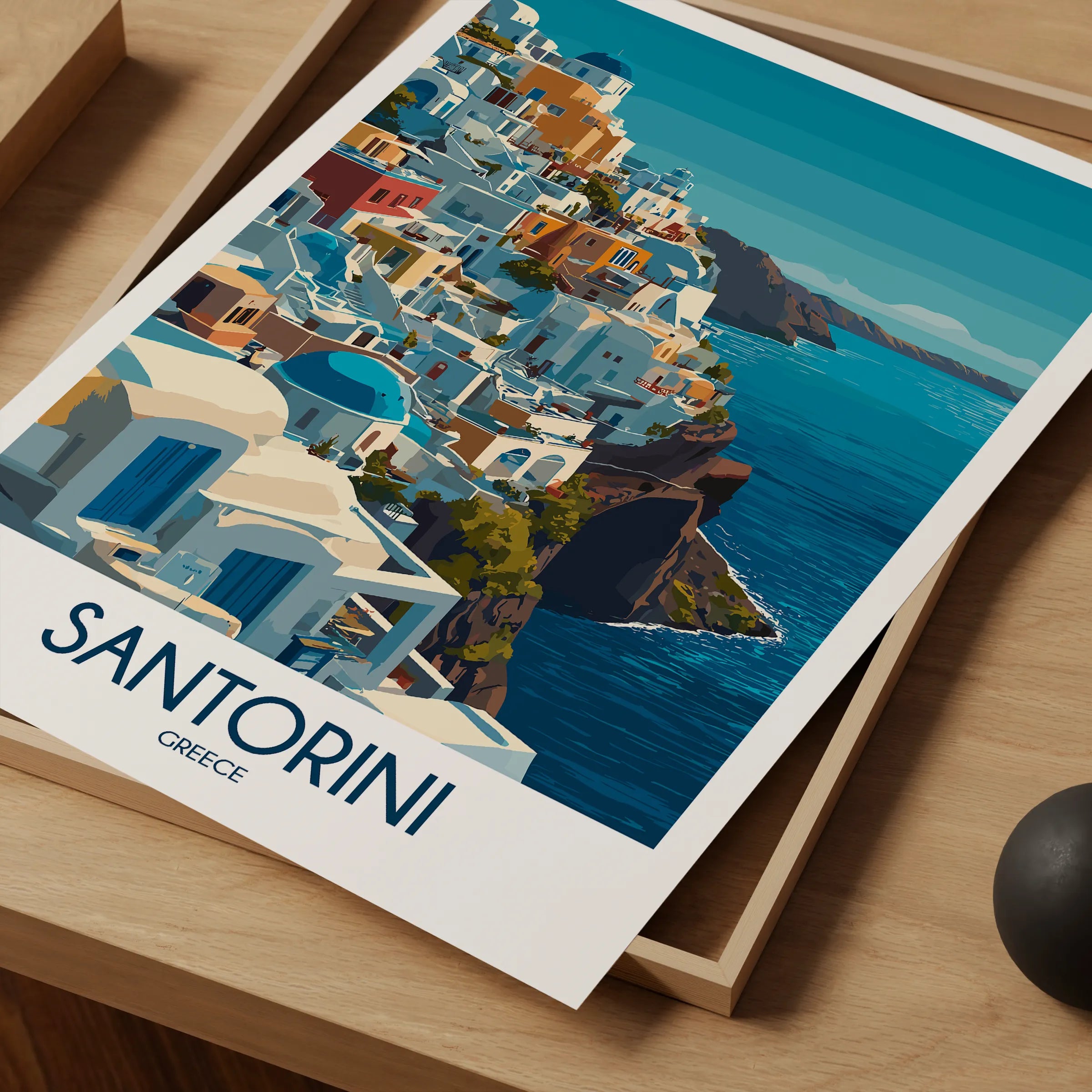 Santorini Travel Memory Gift