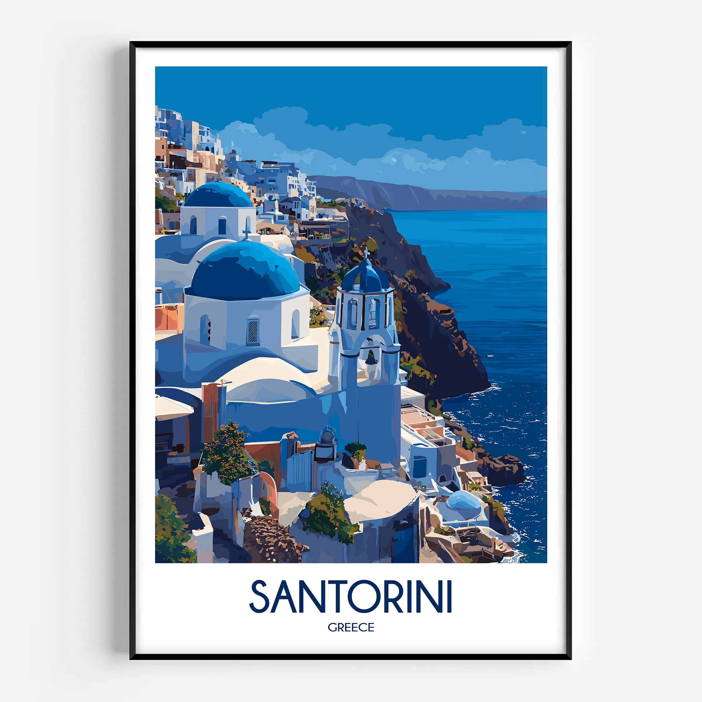 Santorini Travel Memory Gift