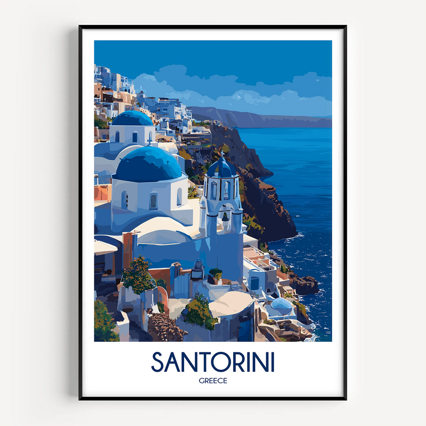 Santorini Travel Memory Gift