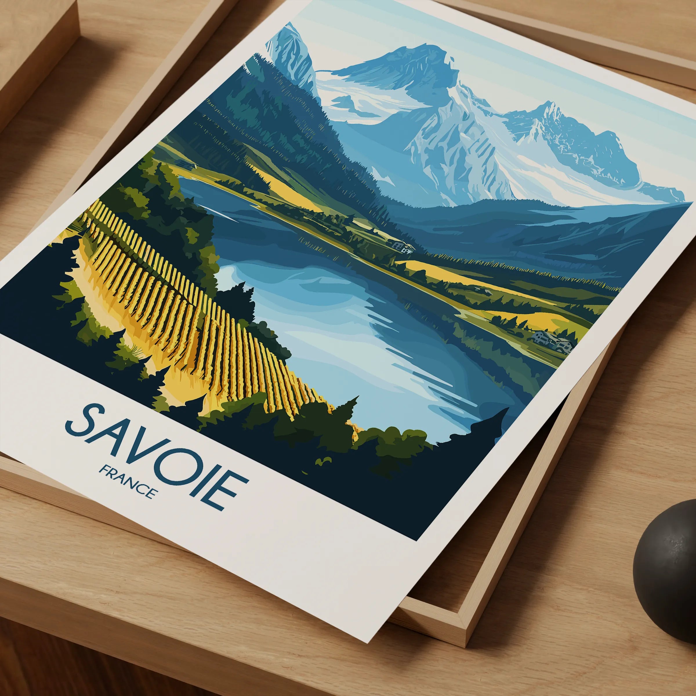 Savoie Modern Travel Poster