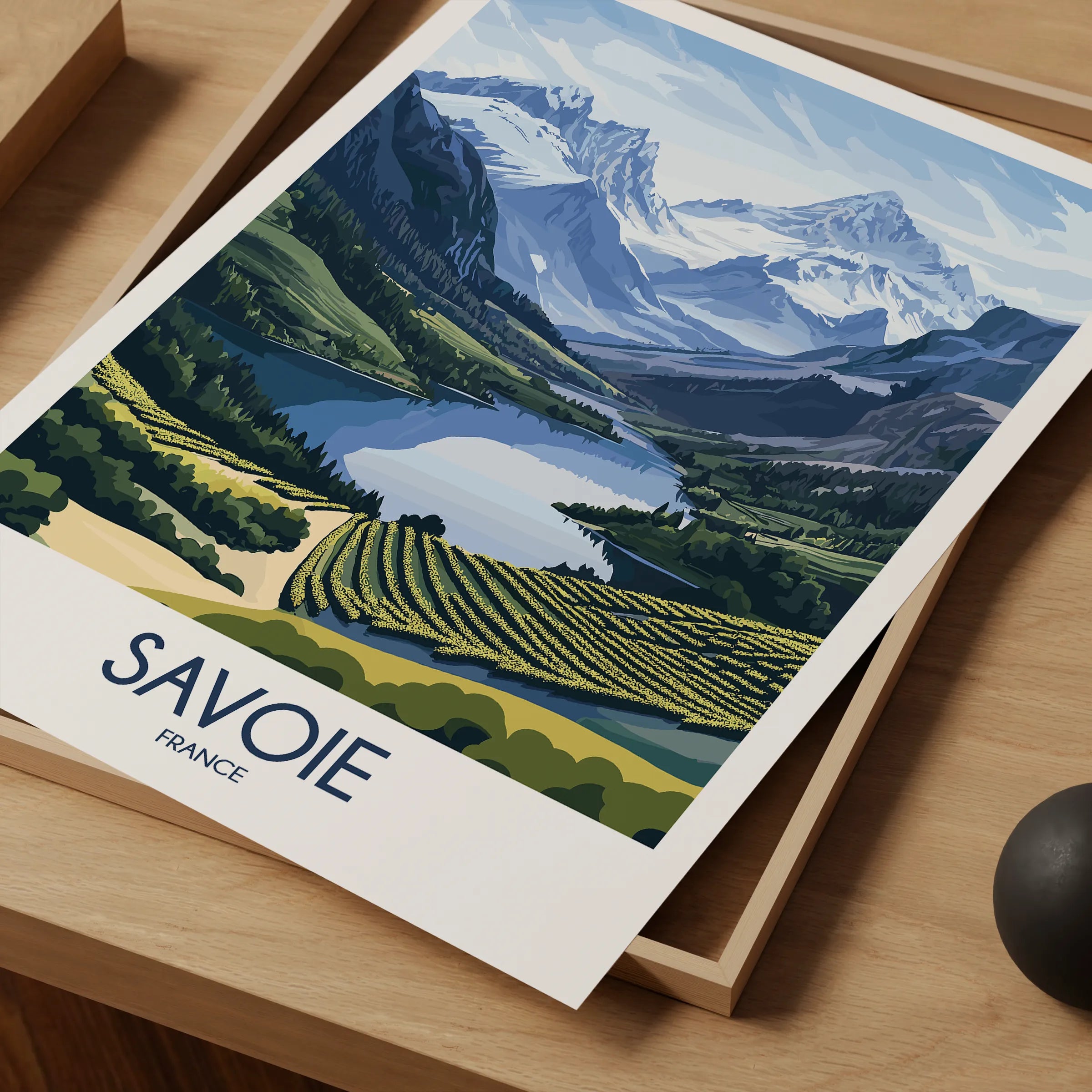 Savoie Modern Travel Poster