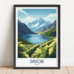 Savoie Modern Travel Poster