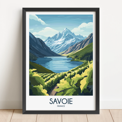Savoie Modern Travel Poster