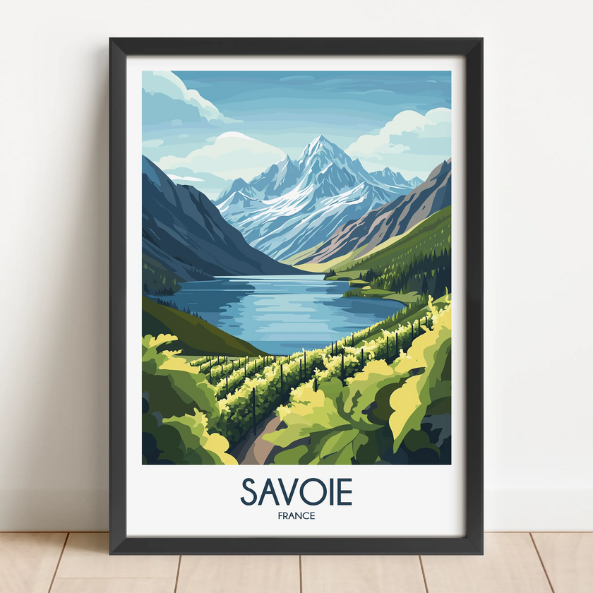 Savoie Modern Travel Poster