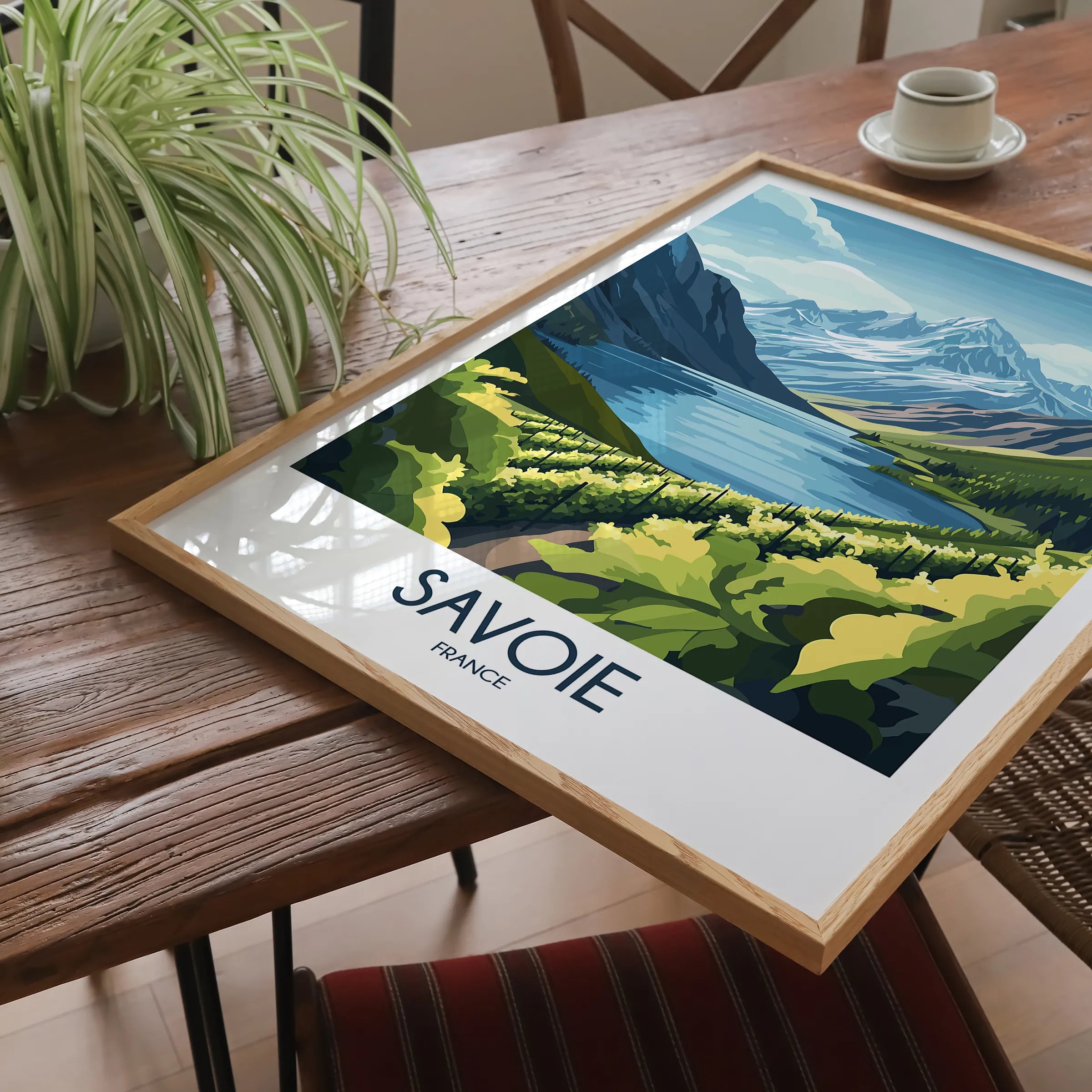 Savoie Retro Travel Illustration