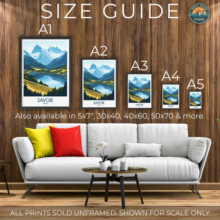Savoie Vintage Style Print
