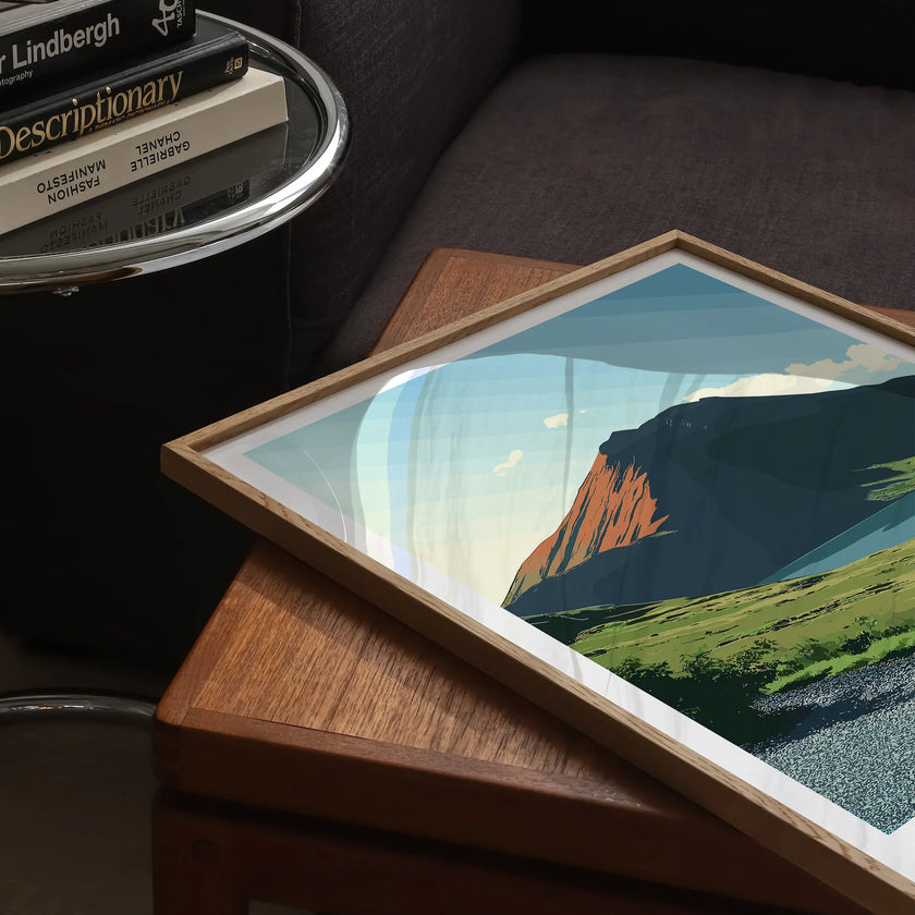 Scafell Pike Modern Travel Poster