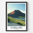 Scafell Pike Modern Travel Poster