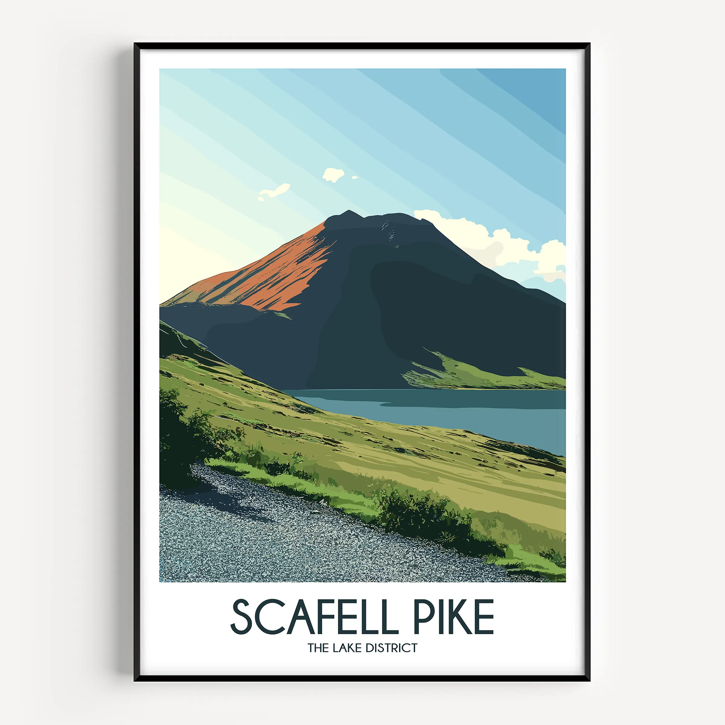 Scafell Pike Souvenir Poster Print