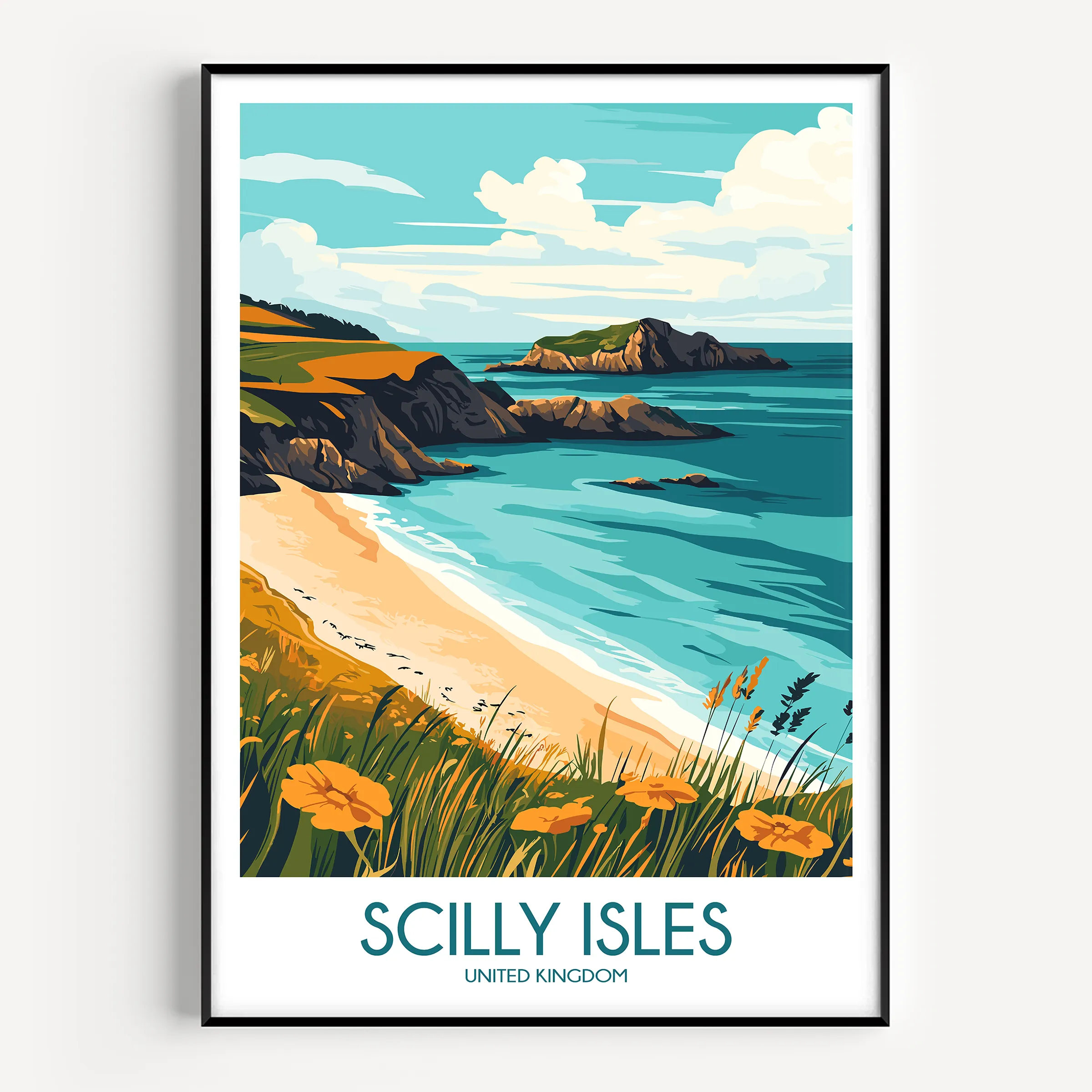 Scilly Isles Destination Art Gift