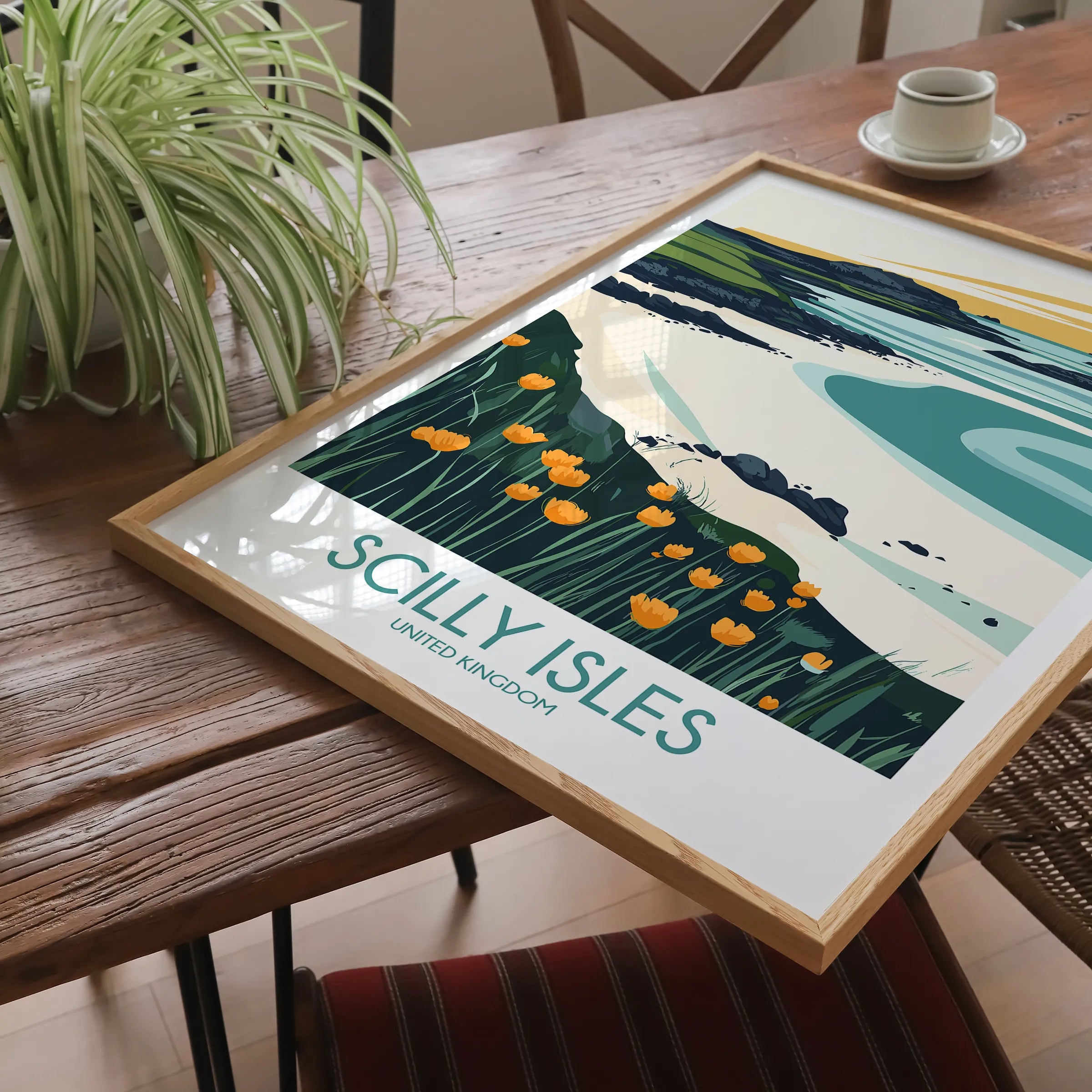 Scilly Isles Vintage Style Print