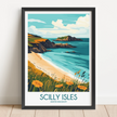 Scilly Isles Vintage Style Print