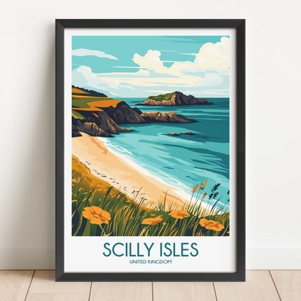 Scilly Isles Vintage Style Print
