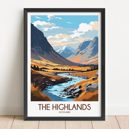 Scotland Highlands Minimalist Wall Art