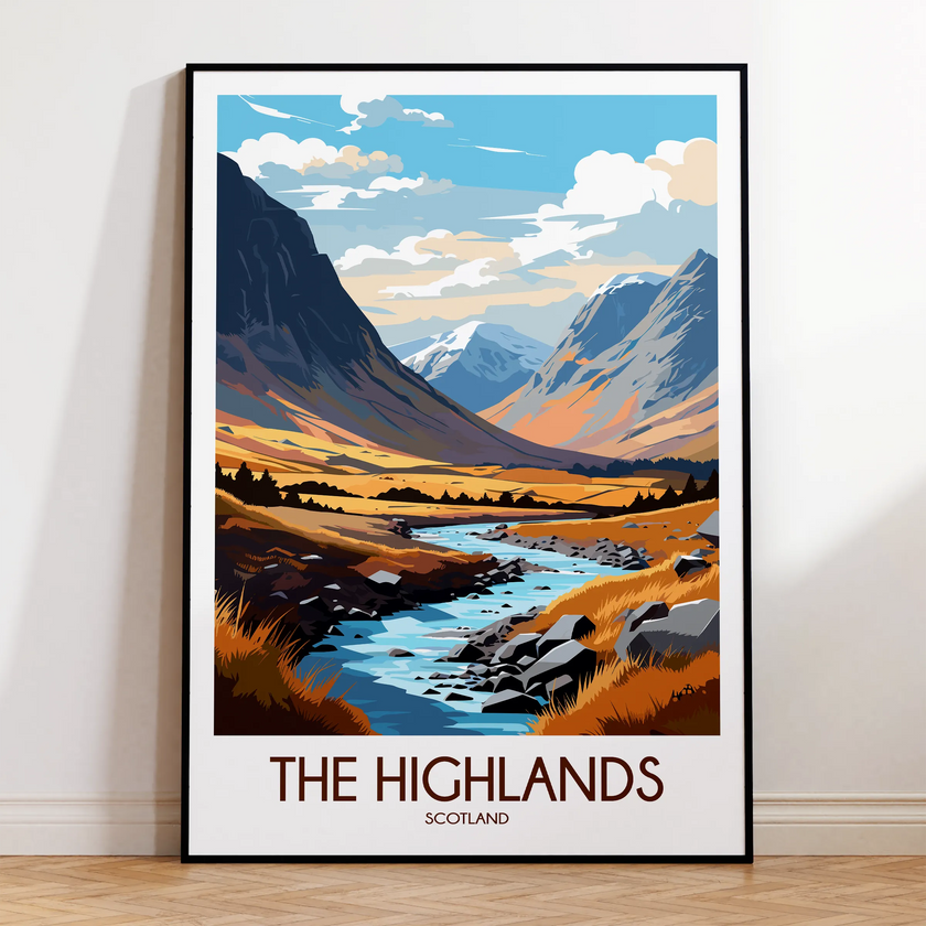 Scotland Highlands Scenic Landscape Art