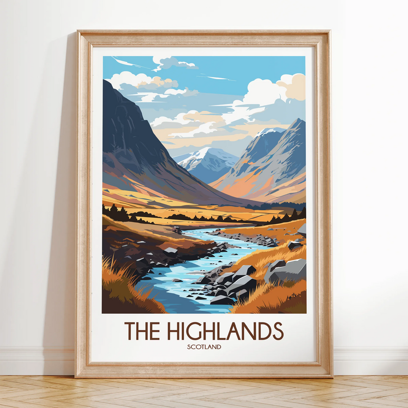 Scotland Highlands Souvenir Poster Print